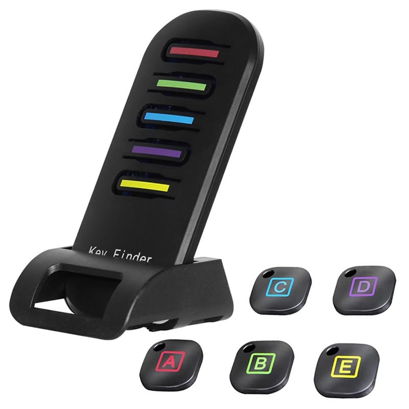 Lenuo Remote Wireless Key Finder with LED Light Black