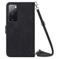 Line Series Samsung Galaxy S20 FE Wallet Case - Black
