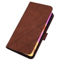 Line Series Samsung Galaxy S20 FE Wallet Case - Brown