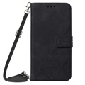 Line Series Samsung Galaxy S22 Ultra 5G Wallet Case - Black