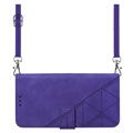 Line Series Samsung Galaxy S22 Ultra 5G Wallet Case - Purple