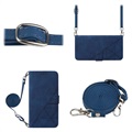 Line Series Sony Xperia 1 III Wallet Case - Blue