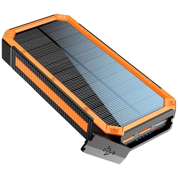 Lippa 20000mAh Solar Power Bank - PD 18W - Black