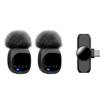 Lippa Pro Wireless Microphone with USB-C - 2Pcs. - Black