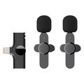 Lippa Wireless Microphone with Lightning Connector - 2 Pcs. - Black