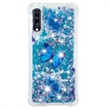 Liquid Glitter Samsung Galaxy A70 TPU Case - Blue Butterfly