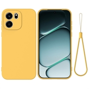OnePlus Nord CE6 Liquid Silicone Case with Hand Strap - Yellow