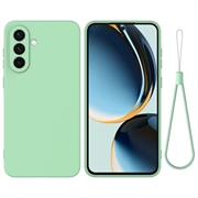 Samsung Galaxy S27 Liquid Silicone Case with Hand Strap - Green