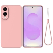 Samsung Galaxy S25 Edge Liquid Silicone Case with Hand Strap