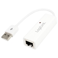 LogiLink UA0144B USB 2.0 to Fast Ethernet Adapter - 100Mbps - White