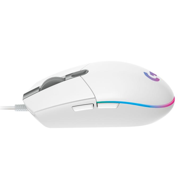 Logitech G203 Lightsync Optical Wired Gaming Mouse White