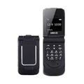 Long-CZ J9 Mini Flip Phone - GSM, Bluetooth - Black