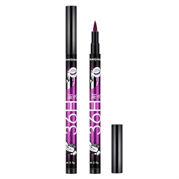 Long-Lasting Liquid Eyeliner Makeup Pen - 12 Pcs. - Purple
