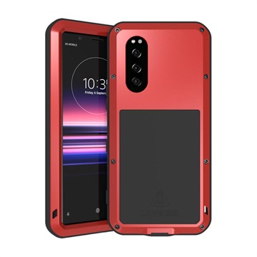 Love Mei Powerful Sony Xperia 5 Hybrid Case - Red