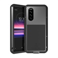 Love Mei Powerful Sony Xperia 5 Hybrid Case - Black