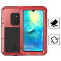 Love Mei Powerful Huawei Mate 20 Hybrid Case - Red