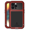 Love Mei Powerful iPhone 14 Pro Hybrid Case - Red - 9H