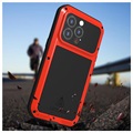 Love Mei Powerful iPhone 13 Pro Hybrid Case - Red