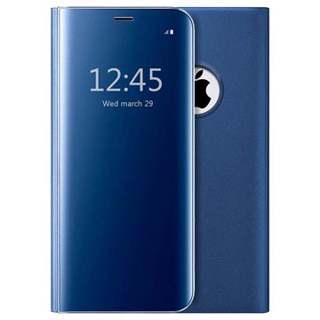 Luxury Mirror View iPhone 7/8/SE (2020)/SE (2022) Flip Case - Blue