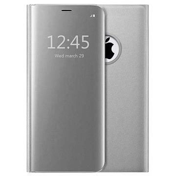 Luxury Mirror View iPhone 7/8/SE (2020)/SE (2022) Flip Case - Silver