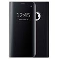 Luxury Series Mirror View iPhone 7 Plus / 8 Plus Flip Case - Black
