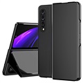 Luxury Series Mirror View Samsung Galaxy Z Fold3 5G Flip Case - Black
