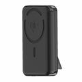 M02A 10000mAh Qi2 Magnetic Wireless Power Bank & Built-In Stand - 35W - Black