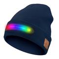 M1-BTD4 LED Beanie Hat with Bluetooth 5.4 & Stereo Speakers - Blue