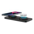 M15 30W 2-in-1 Magnetic Desktop Wireless Charger - Black