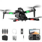 M1S Foldable Brushless Drone with Optical Flow and Triple-Camera System - Black