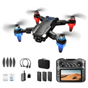 M9 Brushless Motor FPV Drone with Dual HD Cameras, Obstacle Avoidance - Black