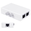 MT-Viki MT-RJ45-2M 2-in-1 Network Switch / Splitter - White