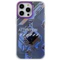 Mutural Modern Series iPhone 14 Pro Max Hybrid Case - Purple