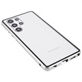 Samsung Galaxy S22 Ultra 5G Magnetic Case with Tempered Glass - Silver
