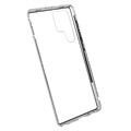 Samsung Galaxy S22 Ultra 5G Magnetic Case with Tempered Glass - Silver