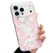 iPhone 17 Pro Magnetic Case with Embedded Rhinestones - Rabbit