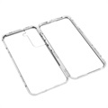 Samsung Galaxy S22 5G Magnetic Case with Tempered Glass - Silver