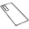 Sony Xperia 1 III Magnetic Case with Tempered Glass Back - Silver