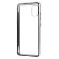 Samsung Galaxy A51 Magnetic Case with Tempered Glass - Silver