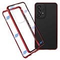 Samsung Galaxy A53 5G Magnetic Case with Tempered Glass - Red