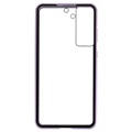 Samsung Galaxy S21 FE 5G Magnetic Case with Tempered Glass - Purple