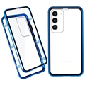 Samsung Galaxy S23 5G Magnetic Case with Tempered Glass - Blue