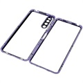 Sony Xperia 10 IV Magnetic Case with Tempered Glass - Purple