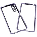 Sony Xperia 10 IV Magnetic Case with Tempered Glass - Purple
