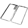 Sony Xperia 10 IV Magnetic Case with Tempered Glass - Silver