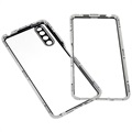 Sony Xperia 10 IV Magnetic Case with Tempered Glass - Silver