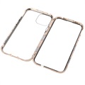 iPhone 13 Magnetic Case with Tempered Glass - Gold