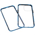 iPhone 13 Pro Magnetic Case with Tempered Glass - Blue