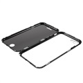 iPhone 7/8/SE (2020)/SE (2022) Magnetic Case with Tempered Glass - Black