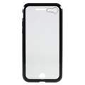 iPhone 7/8/SE (2020)/SE (2022) Magnetic Case with Tempered Glass - Black